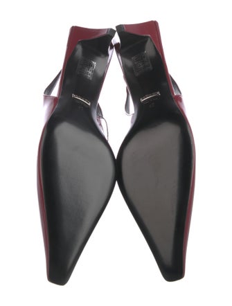 Gucci Patent Leather Slingback Pumps