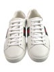 Gucci Web Accent Leather Sneakers