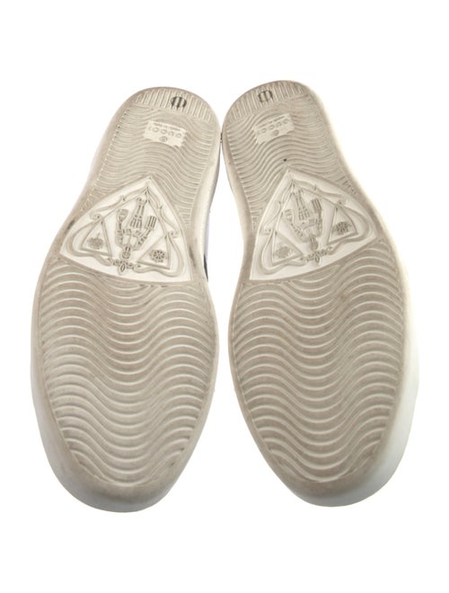 Gucci Web Accent Leather Sneakers
