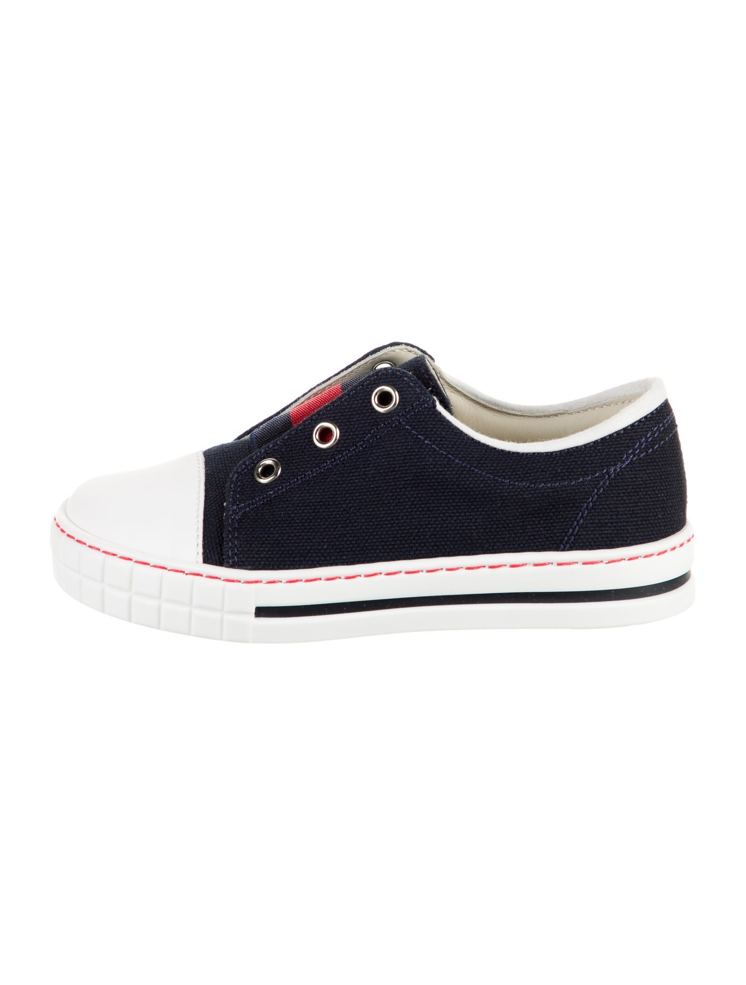 Gucci Canvas Slip On Sneakers