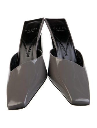 Gucci Interlocking G Logo Patent Leather Mules