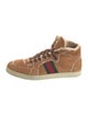 Gucci Web Accent Suede Sneakers