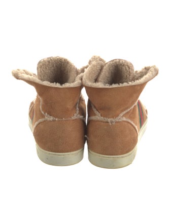 Gucci Web Accent Suede Sneakers