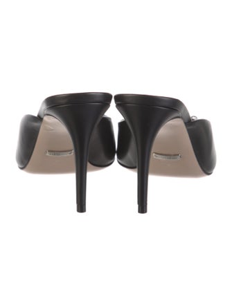 Gucci Web Accent Leather Slides