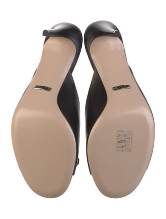 Gucci Web Accent Leather Slides