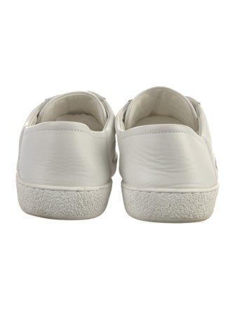 Gucci Web Accent Leather Sneakers