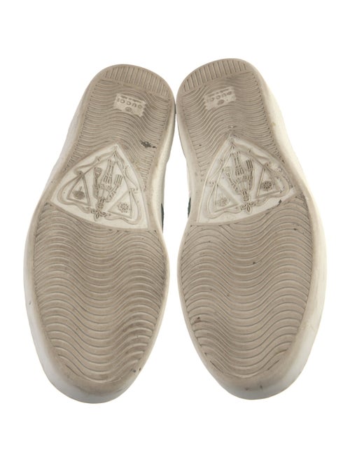 Gucci Web Accent Leather Sneakers