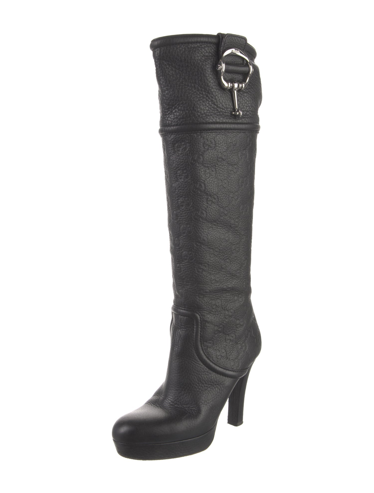 Gucci GG Signature Leather Boots