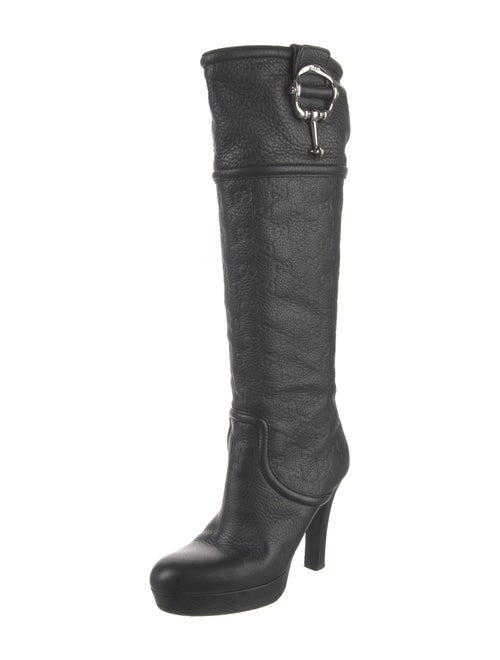 Gucci GG Signature Leather Boots