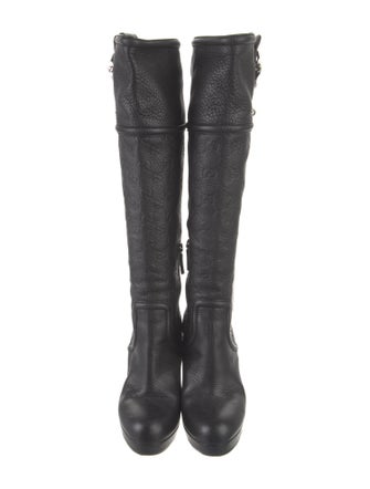 Gucci GG Signature Leather Boots