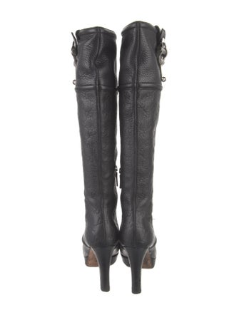 Gucci GG Signature Leather Boots