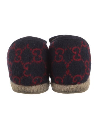 Gucci GG Logo Wool Loafers
