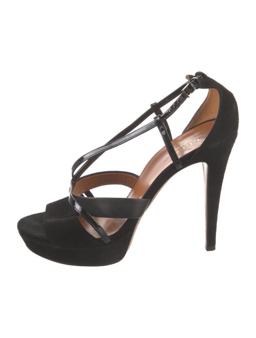 Gucci Suede Slingback Sandals