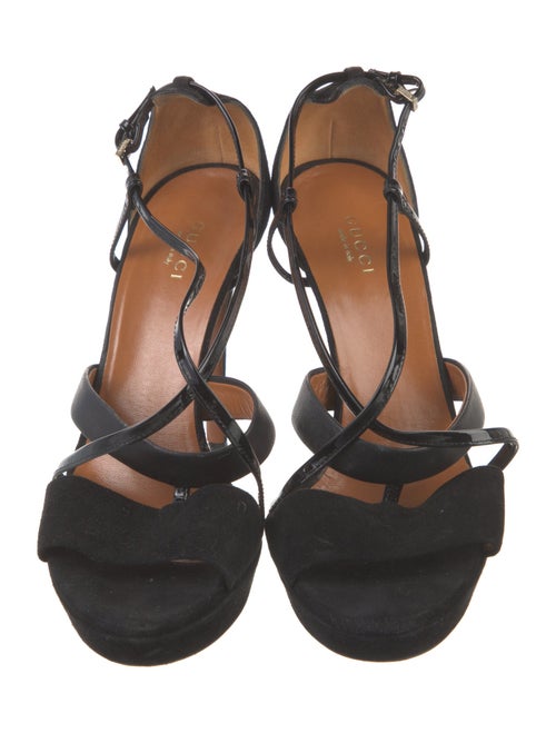 Gucci Suede Slingback Sandals