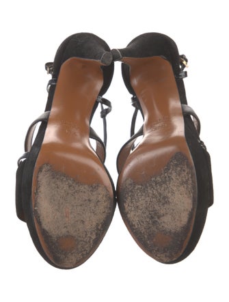 Gucci Suede Slingback Sandals