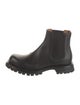 Gucci Web Accent Leather Chelsea Boots