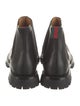 Gucci Web Accent Leather Chelsea Boots