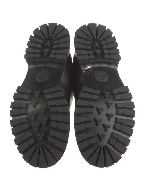 Gucci Web Accent Leather Chelsea Boots