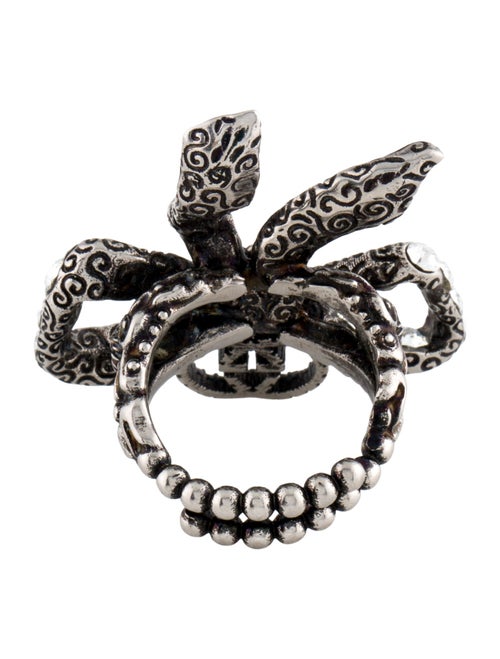 Gucci Crystal Bow Cocktail Ring
