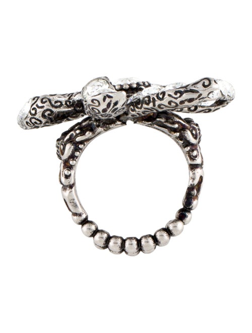 Gucci Crystal Bow Cocktail Ring
