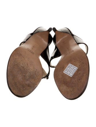 Gucci Horsebit Accent Patent Leather Slides