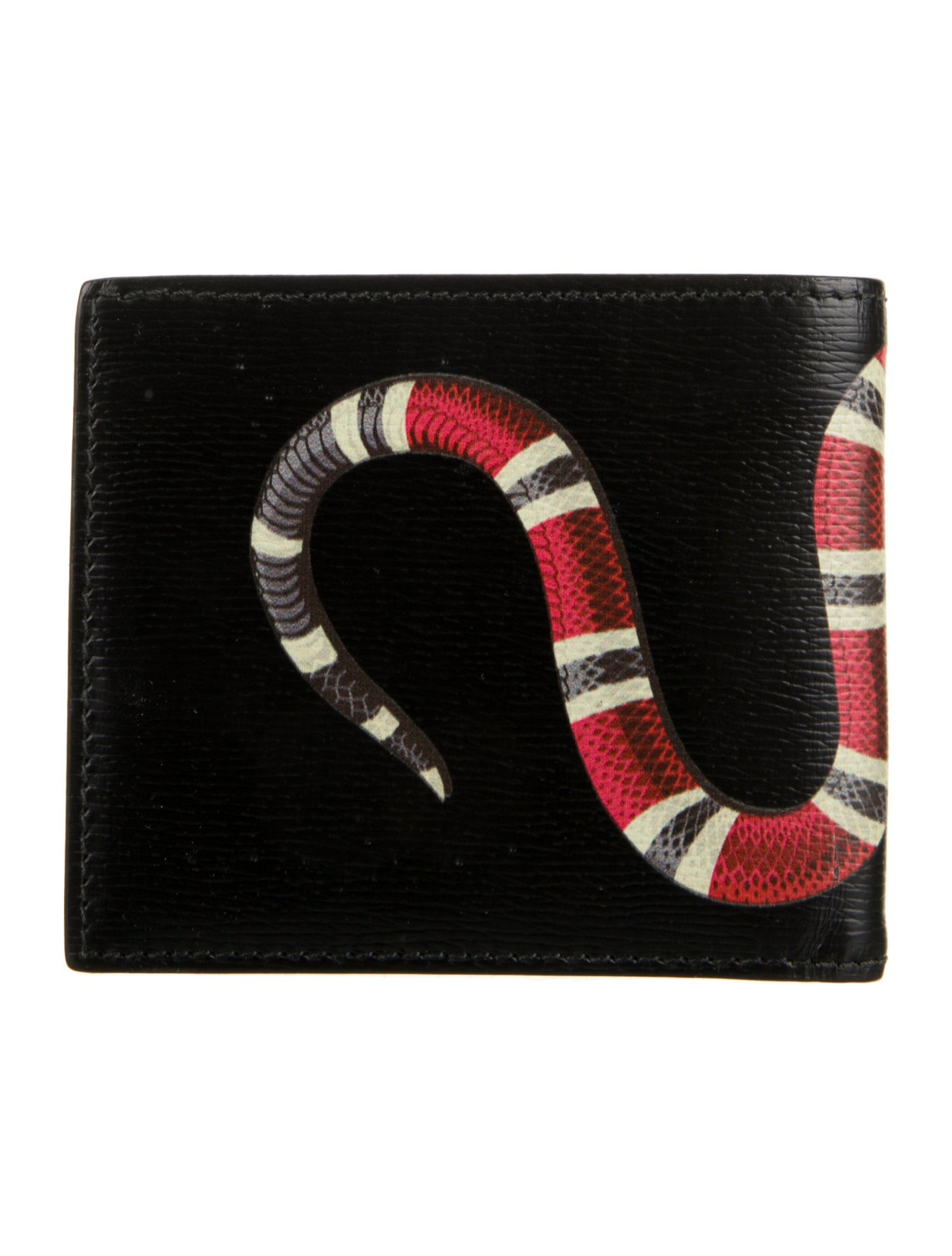 Gucci Kingsnake Leather Bifold Wallet