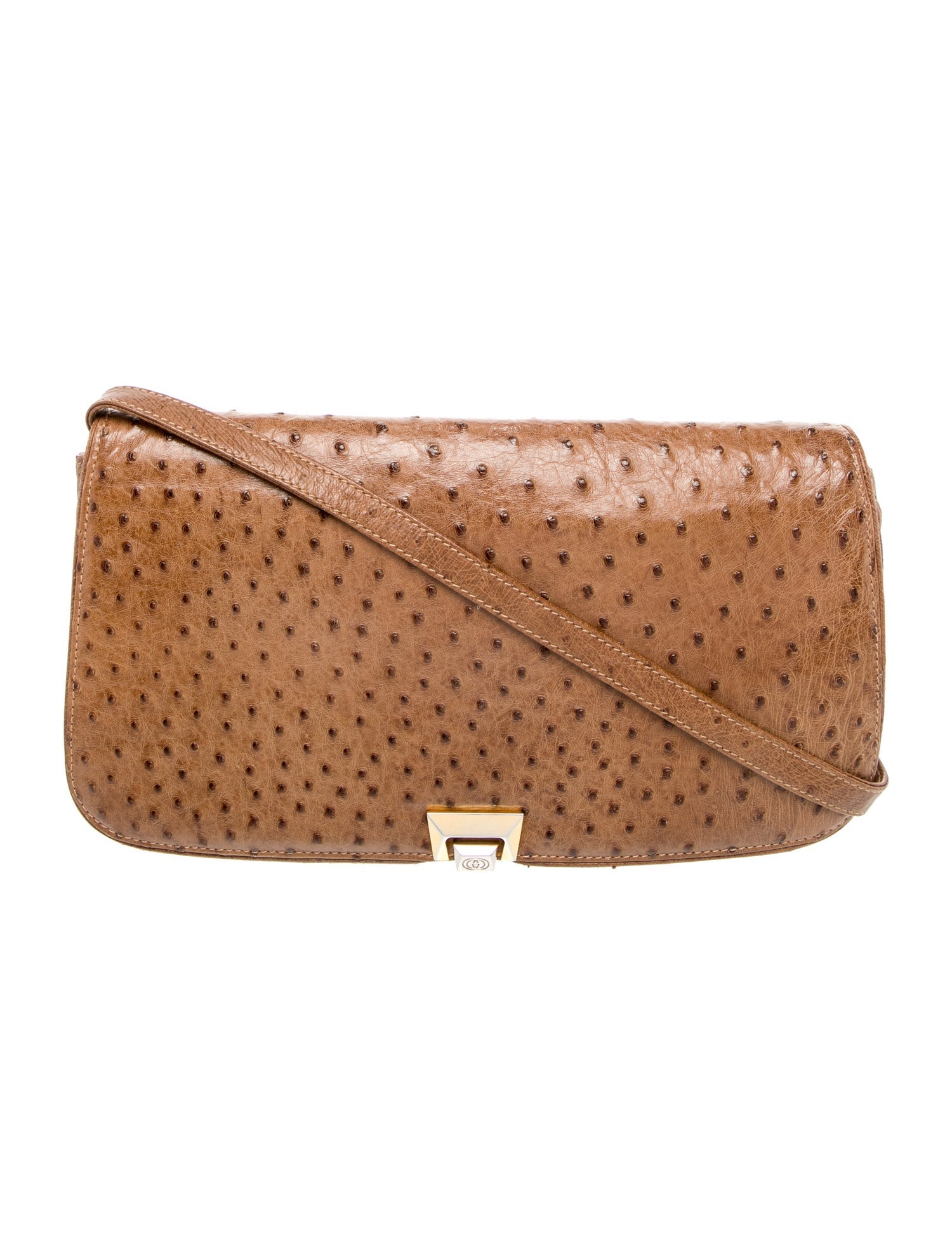 Gucci Ostrich Crossbody Bag