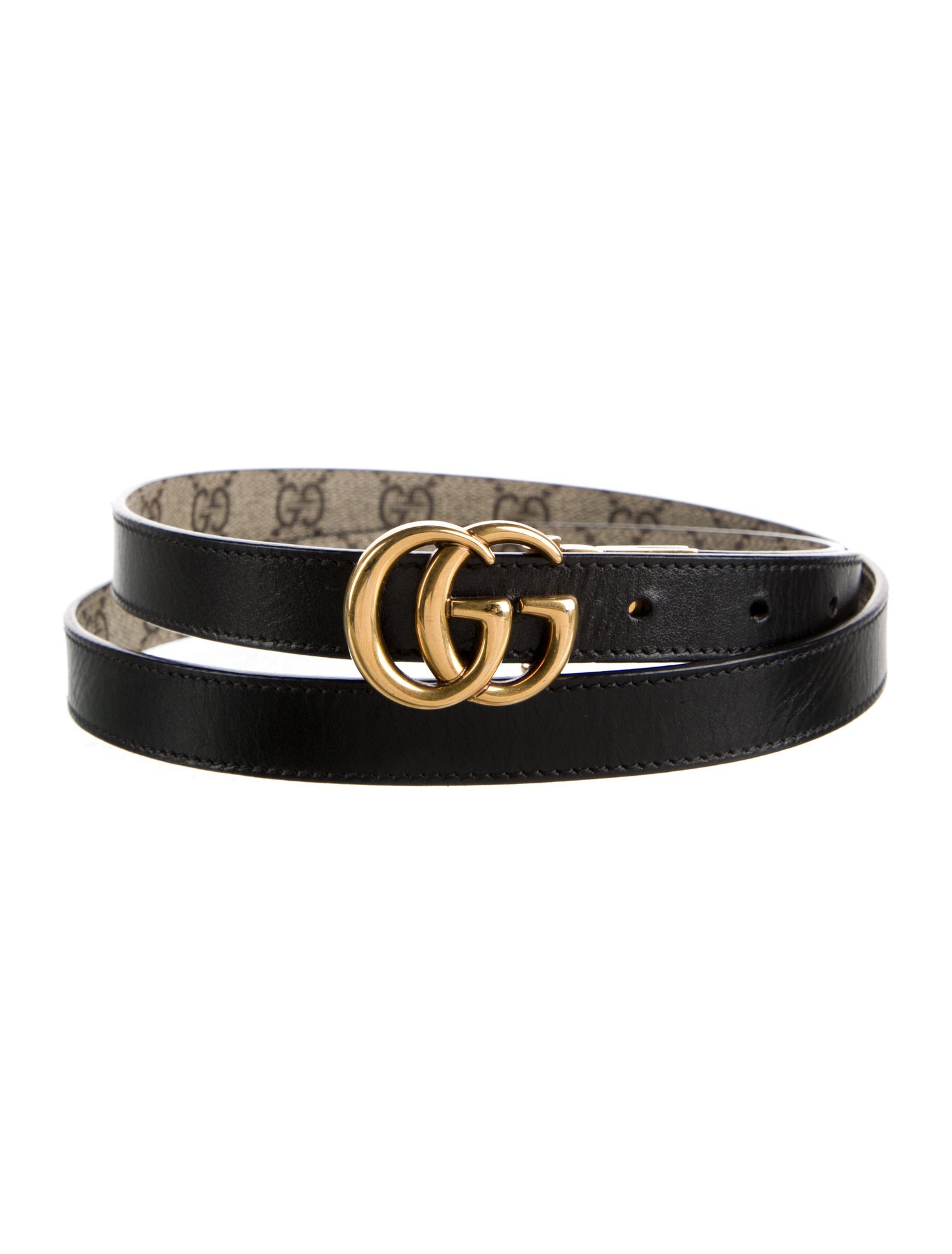 Gucci Double G Logo Skinny Belt Kit