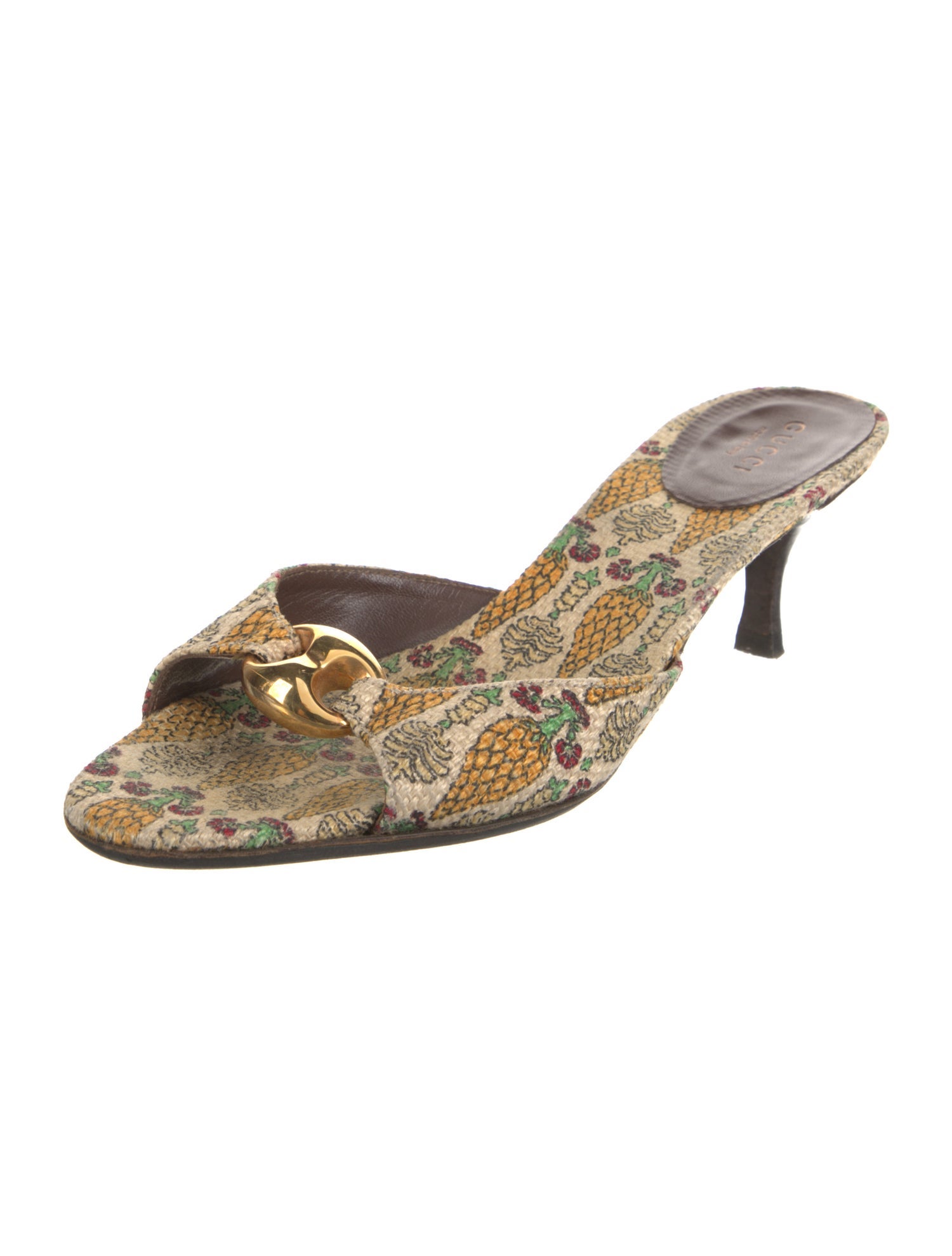 Gucci Canvas Animal Print Slides