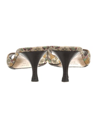 Gucci Canvas Animal Print Slides