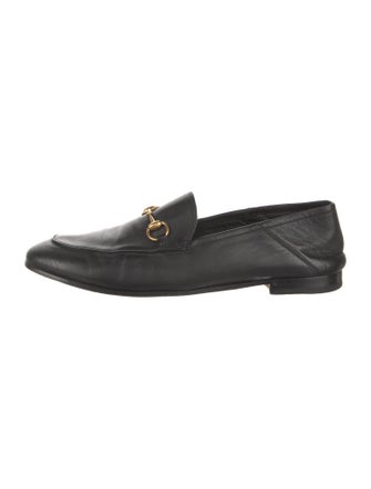 Gucci Horsebit Accent Leather Loafers