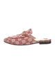 Gucci Horsebit Accent Canvas Mules