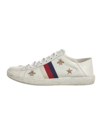 Gucci Sylvie Web Accent Leather Sneakers