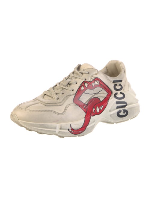 Gucci Leather Printed Chunky Sneakers