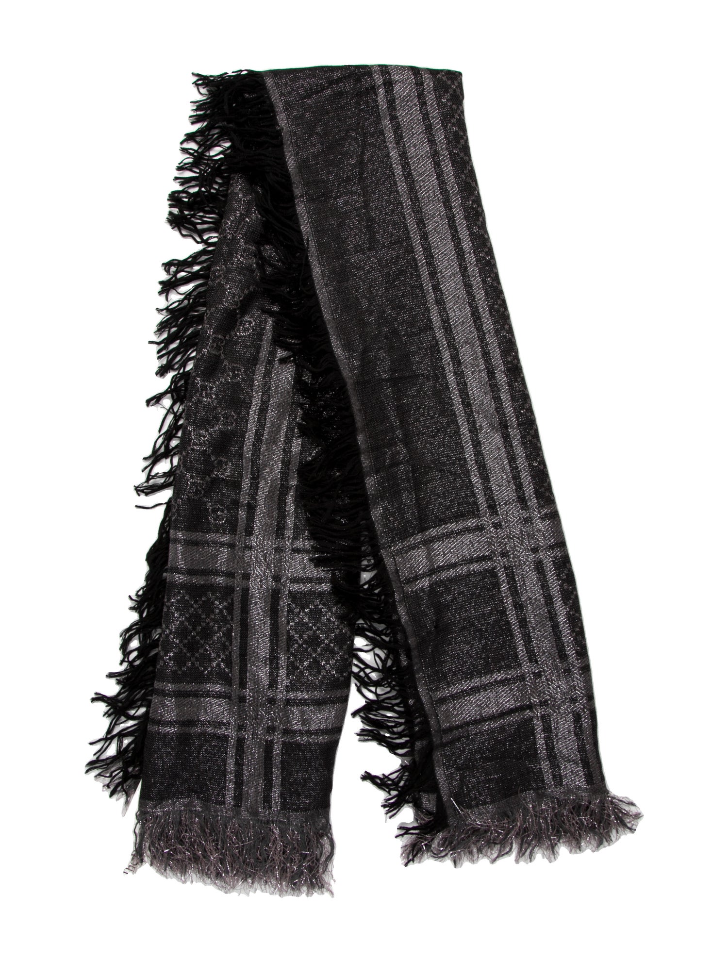 Gucci Wool Striped Shawl