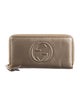 Gucci Soho GG Logo Continental Wallet Interlocking G Logo Continental Wallet