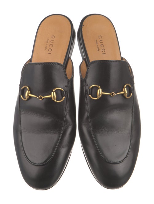 Gucci Horsebit Accent Leather Mules