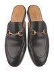 Gucci Horsebit Accent Leather Mules