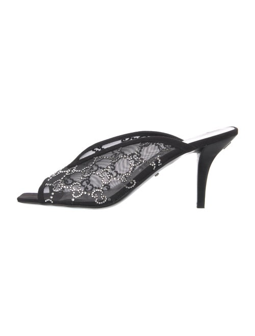 Gucci Mesh Mesh Accents Slides