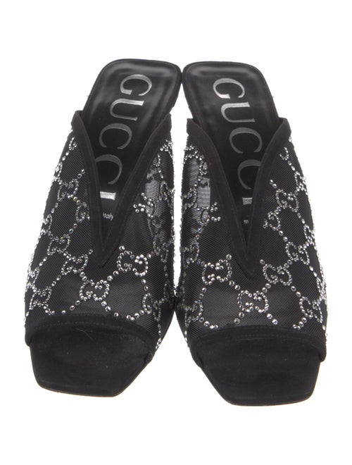 Gucci Mesh Mesh Accents Slides