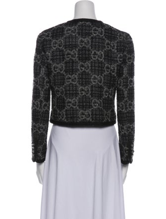 Gucci Wool Tweed Pattern Evening Jacket