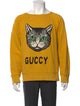 Gucci Guccy Cat Graphic Print Pullover