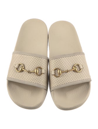 Gucci Horsebit Accent Rubber Slides