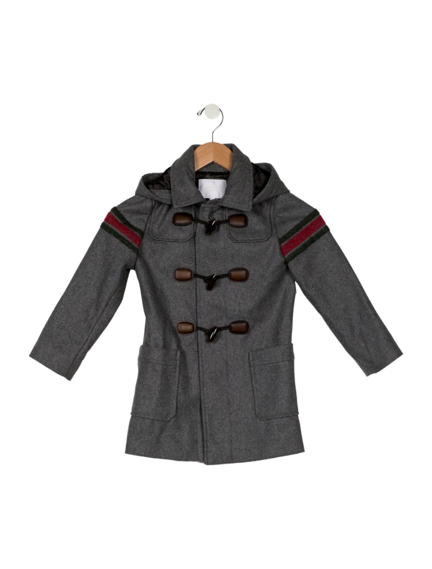 Gucci toddler girls' grey multicolored coat