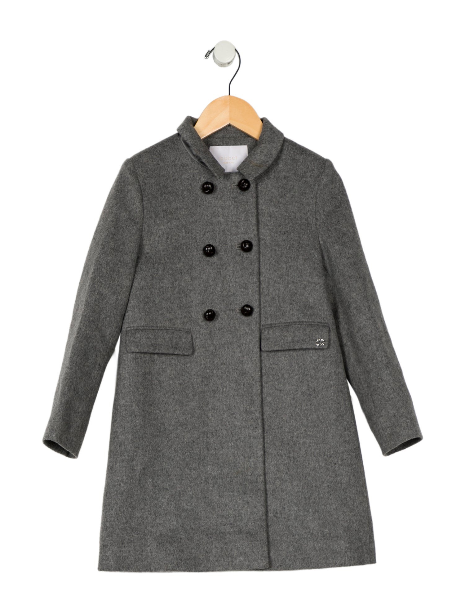 Gucci toddler girls; grey coat