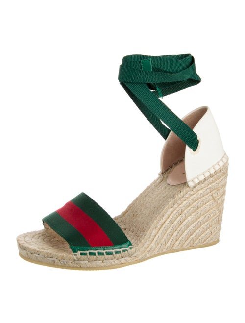 Gucci Web Accent Canvas Espadrilles