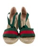 Gucci Web Accent Canvas Espadrilles