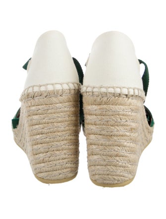 Gucci Web Accent Canvas Espadrilles