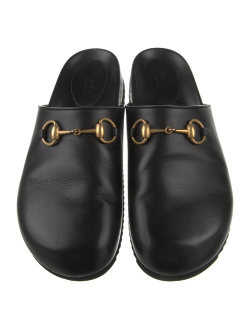 Gucci Horsebit Accent Leather Mules