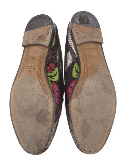 Gucci Floral Print Loafers